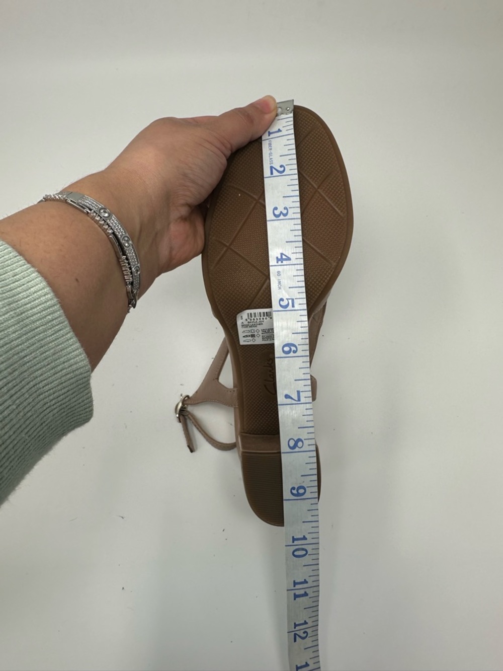 New Clarks Women's Bayla Joy Slingback Pumps Beige Leather Size 8M - Picture 12 of 15